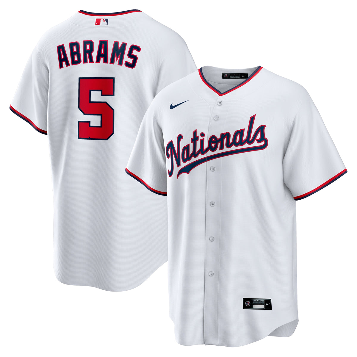 CJ Abrams Washington Nationals Nike Youth Home Replica Player Jersey White