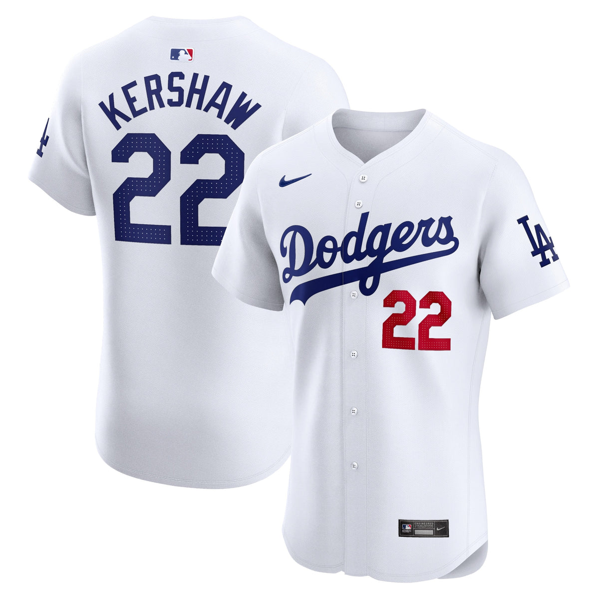 Clayton Kershaw Los Angeles Dodgers Nike Home Elite Player Jersey White