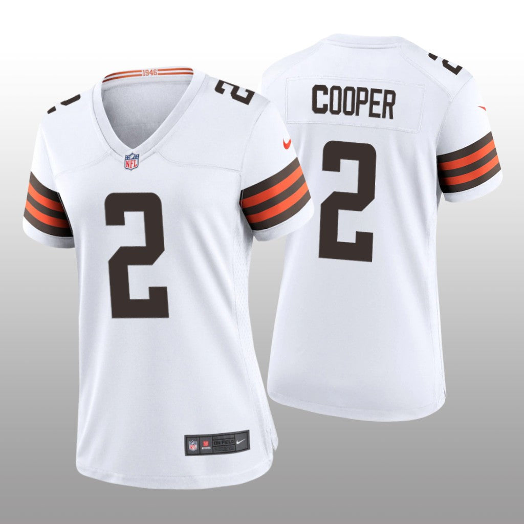 Cleveland Browns Amari Cooper White Jersey Game Women's