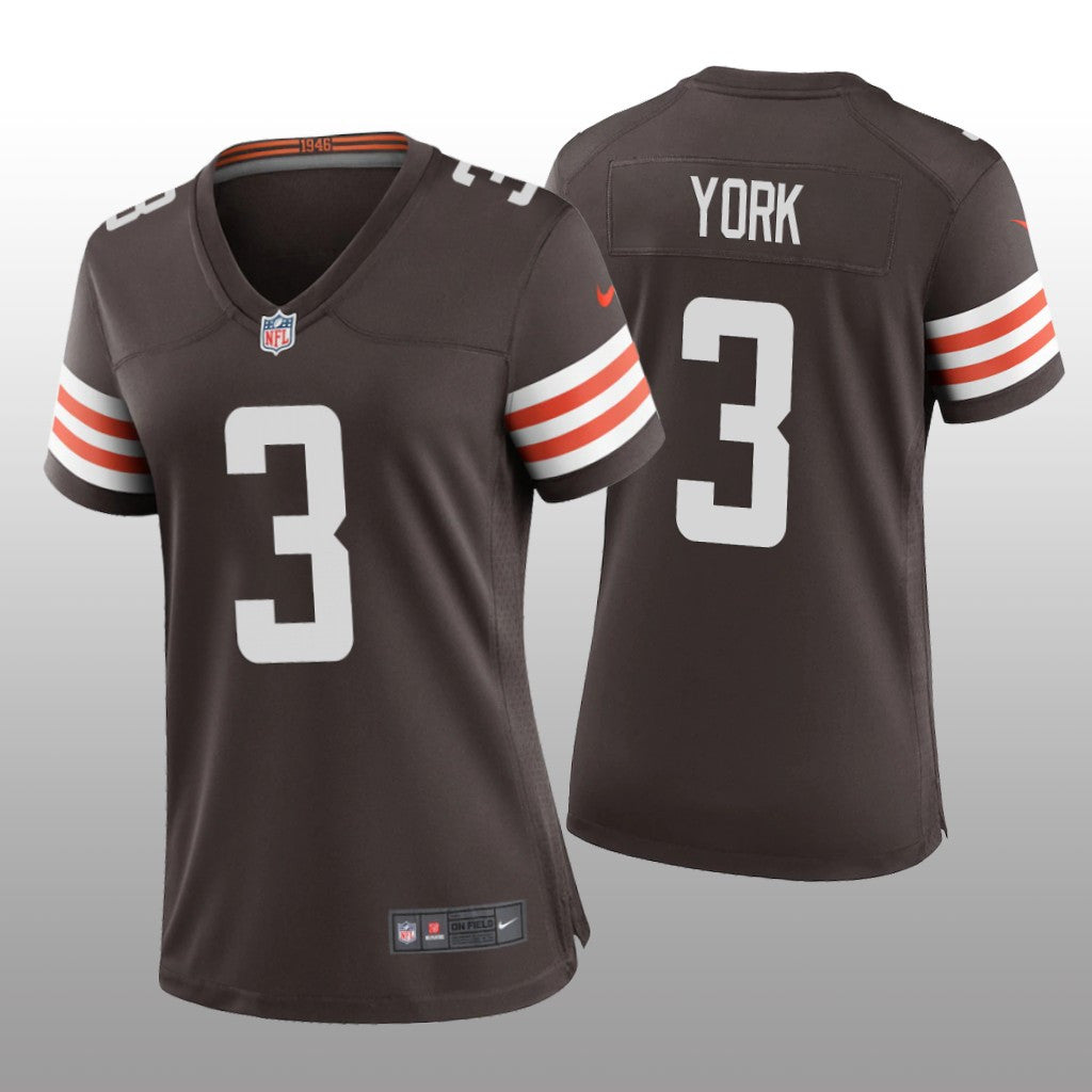 Cleveland Browns Cade York Brown Jersey Game Women's