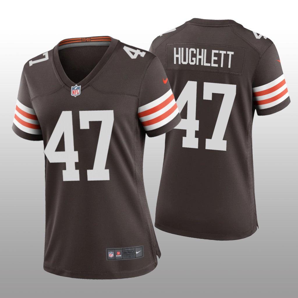Cleveland Browns Charley Hughlett Brown Jersey Game Women's