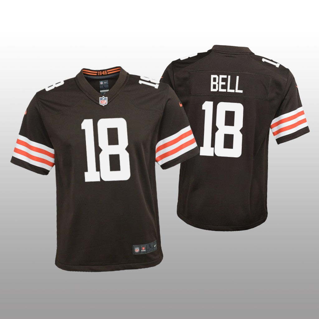 Cleveland Browns David Bell Brown Jersey Game Youth