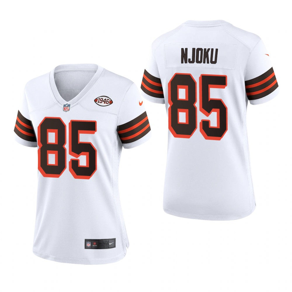 Cleveland Browns David Njoku White Jersey 1946 Collection Women's
