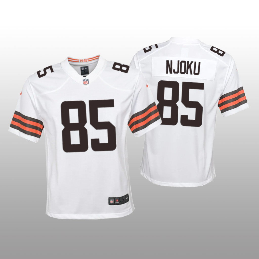 Cleveland Browns David Njoku White Jersey Game Youth