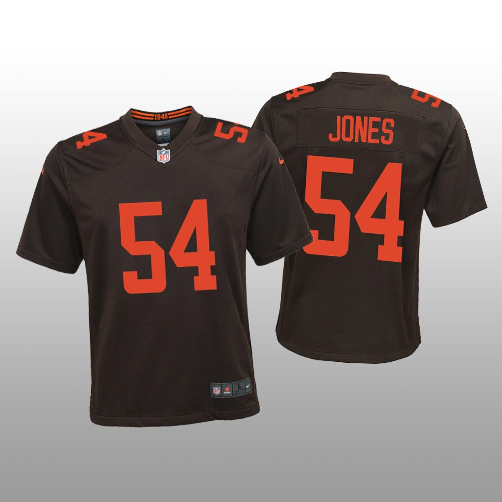 Cleveland Browns Deion Jones Brown Jersey Alternate Game Youth