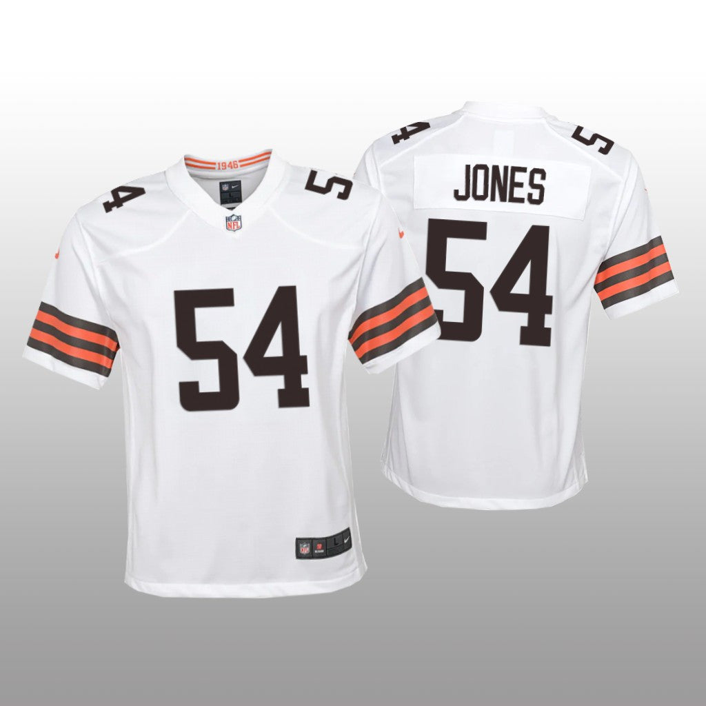 Cleveland Browns Deion Jones White Jersey Game Youth