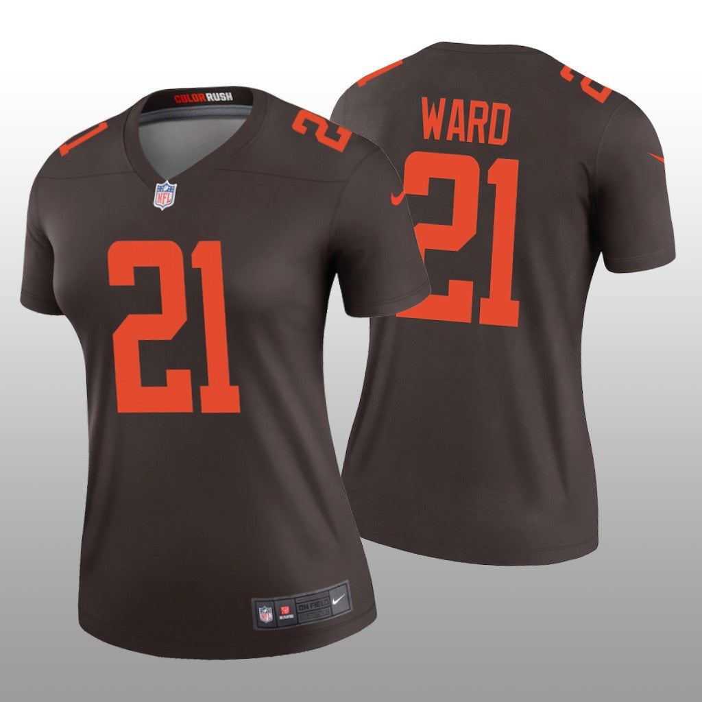Cleveland Browns Denzel Ward Brown Jersey Alternate Legend Women's