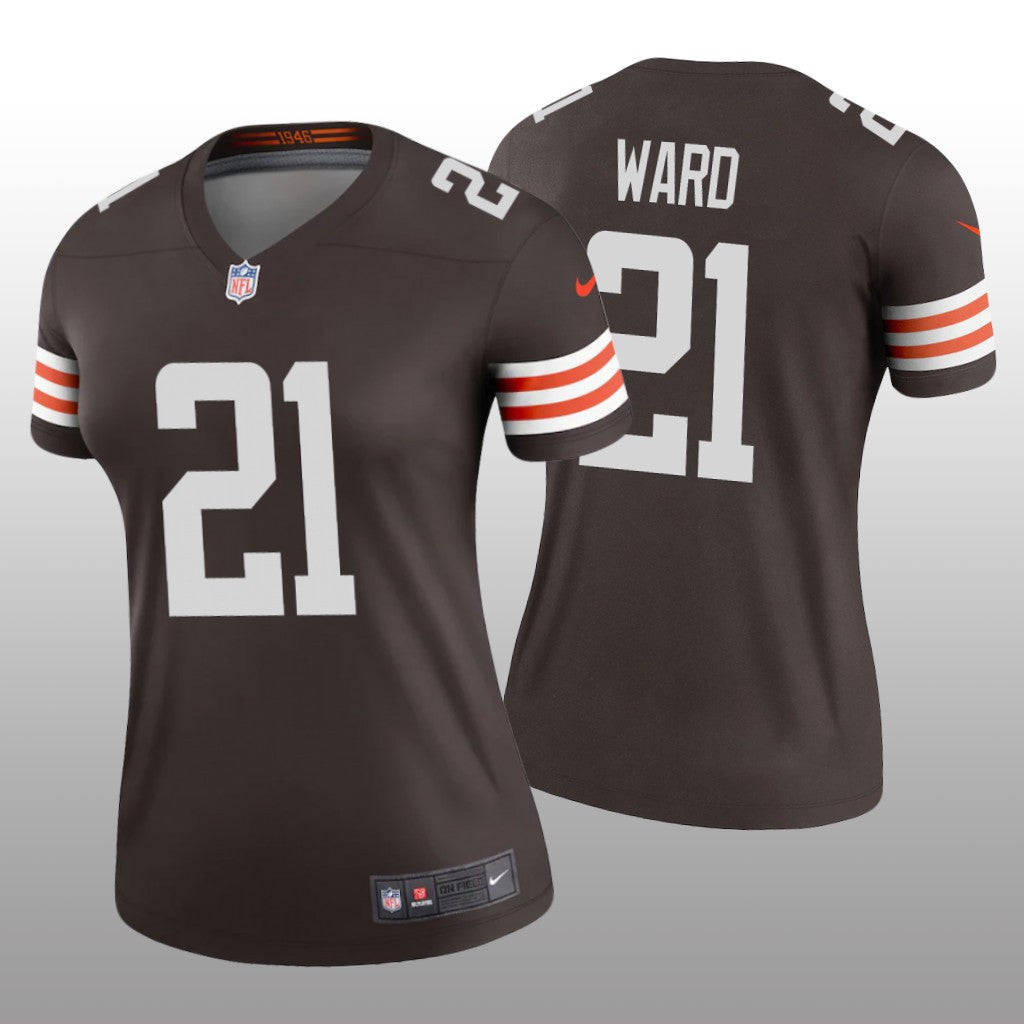 Cleveland Browns Denzel Ward Brown Jersey Legend Women's