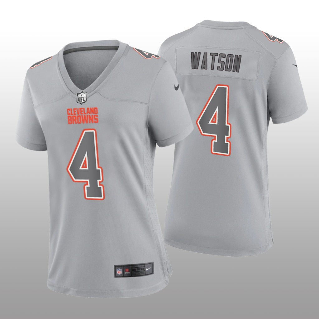 Cleveland Browns Deshaun Watson Gray Jersey Atmosphere Fashion Game Women's
