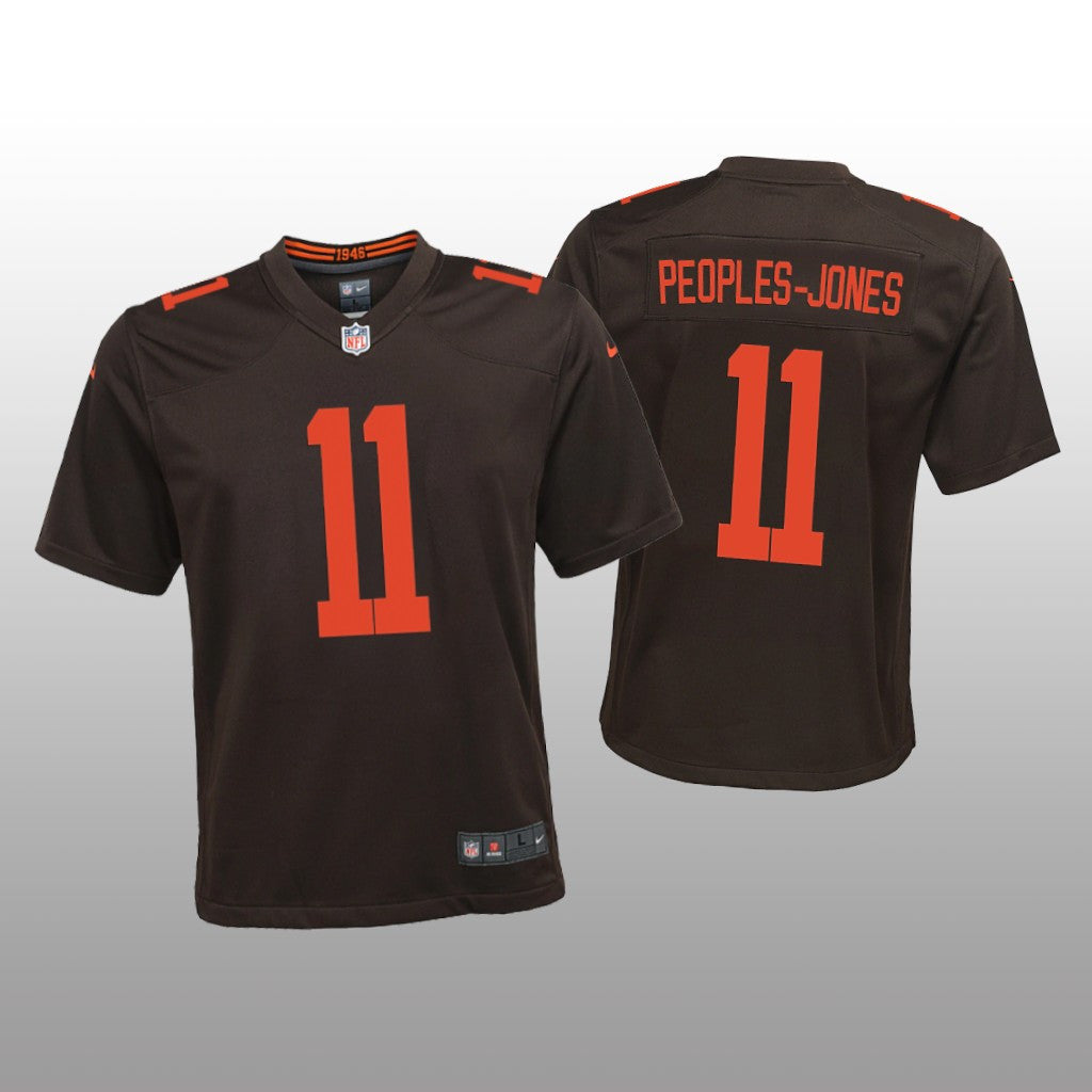 Cleveland Browns Donovan Peoples-Jones Brown Jersey Alternate Game Youth