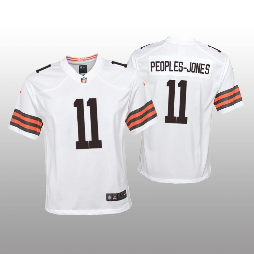 Cleveland Browns Donovan Peoples-Jones White Jersey Game Youth