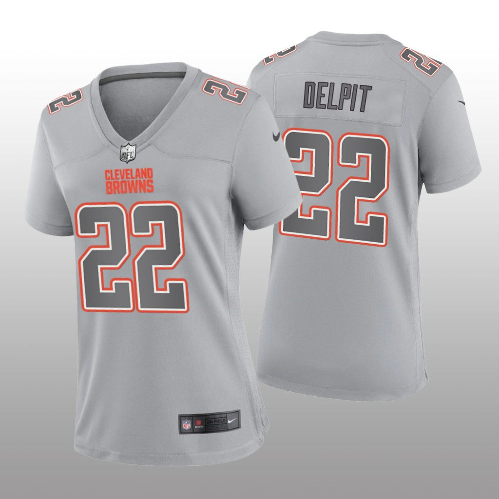 Cleveland Browns Grant Delpit Gray Jersey Atmosphere Fashion Game Women's