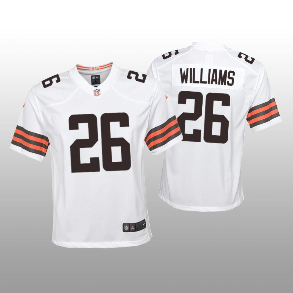 Cleveland Browns Greedy Williams White Jersey Game Youth