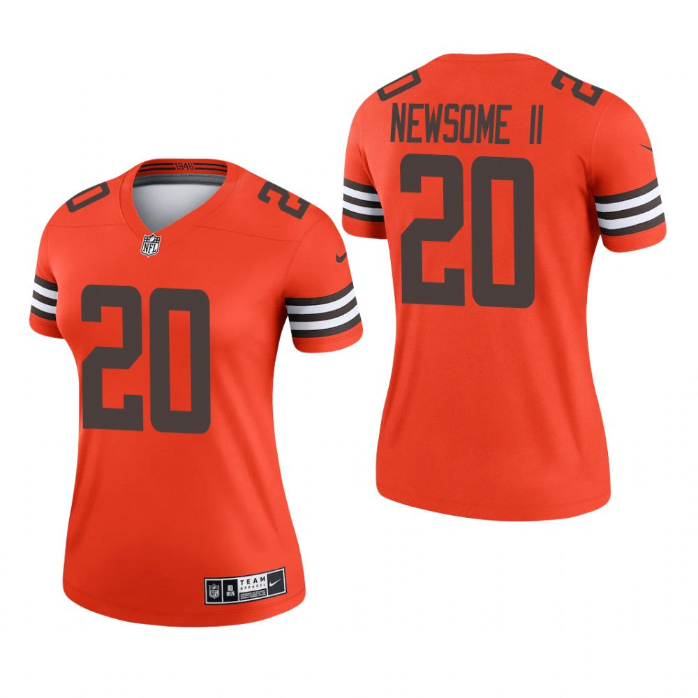 Cleveland Browns Greg Newsome II Orange Jersey Inverted Legend Women's