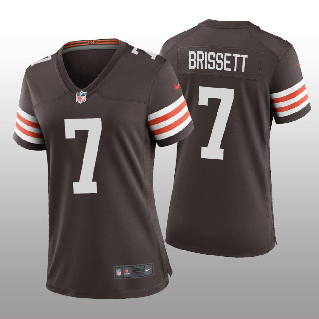 Cleveland Browns Jacoby Brissett Brown Jersey Game Women's