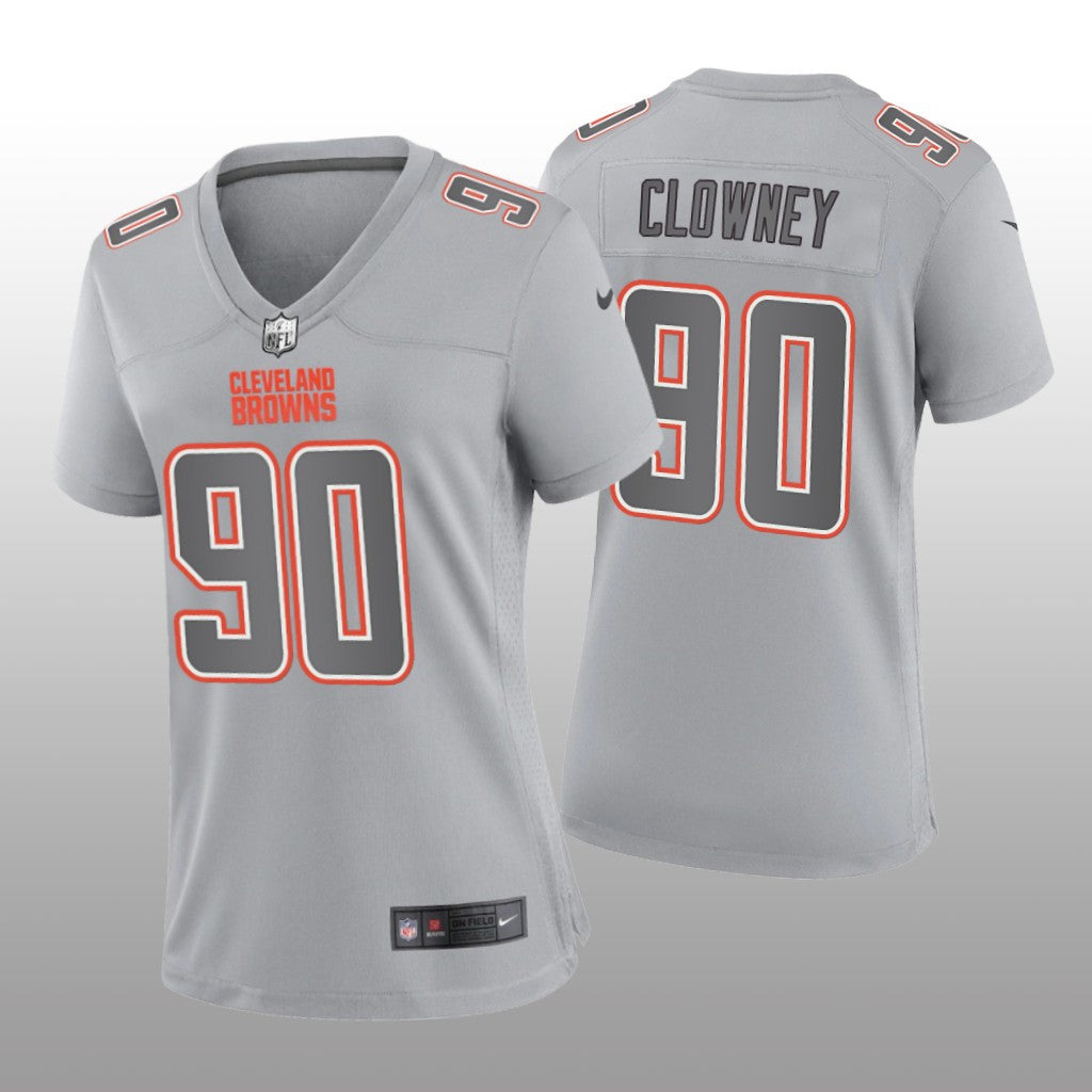 Cleveland Browns Jadeveon Clowney Gray Jersey Atmosphere Fashion Game Women's