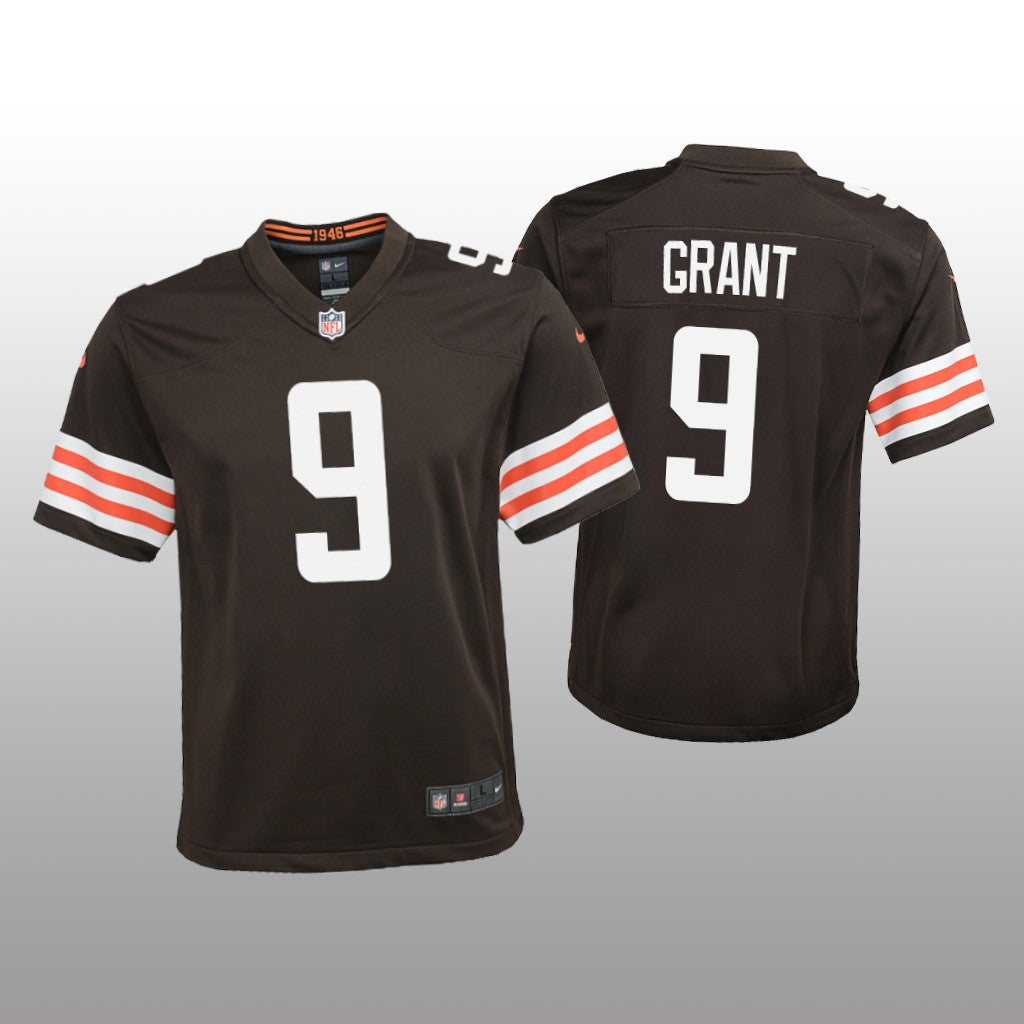 Cleveland Browns Jakeem Grant Brown Jersey Game Youth