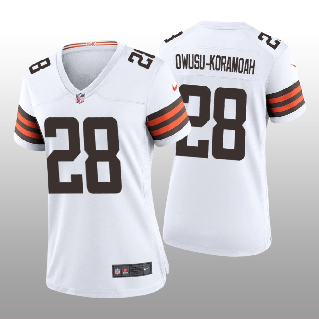 Cleveland Browns Jeremiah Owusu-Koramoah White Jersey Game Women's