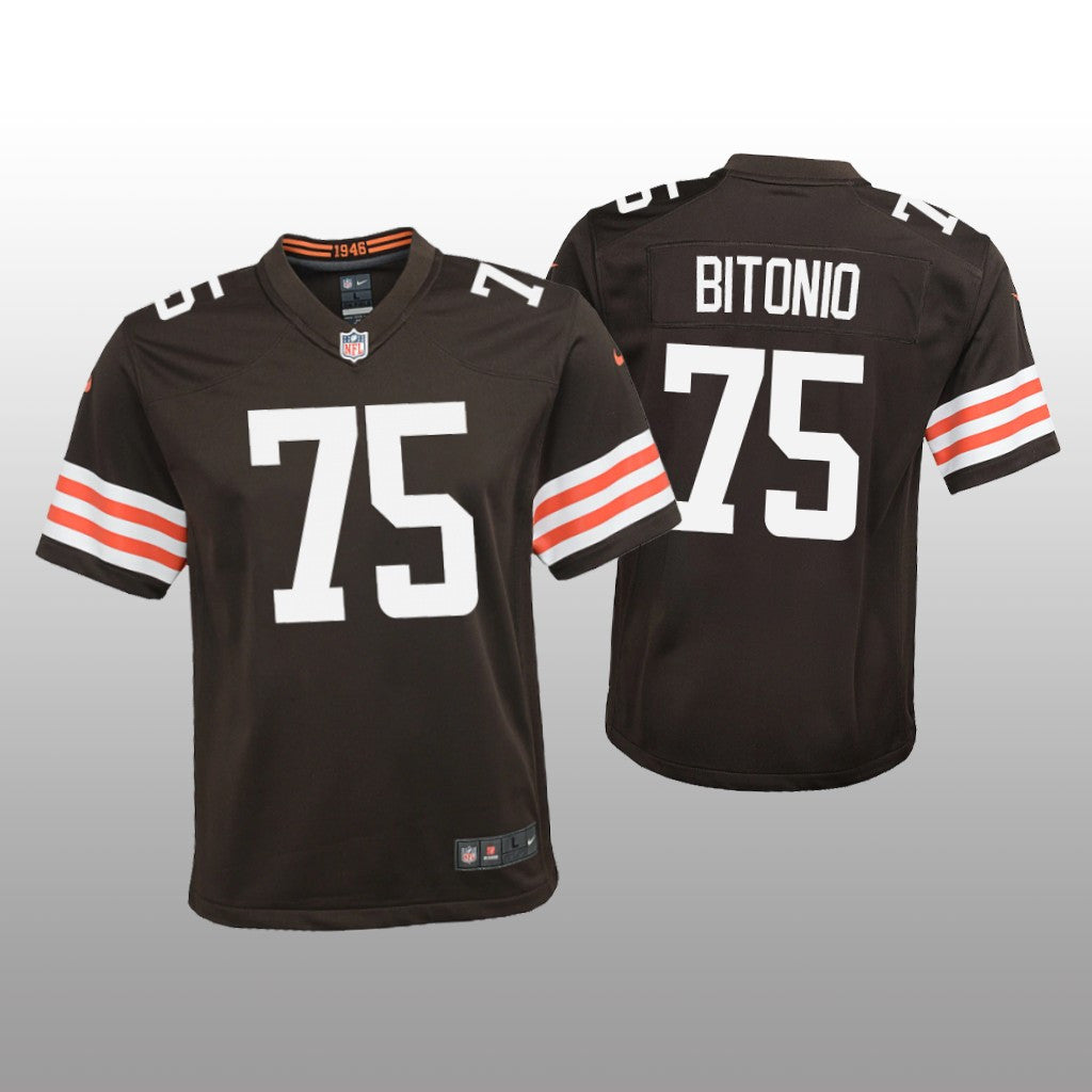 Cleveland Browns Joel Bitonio Brown Jersey Game Youth