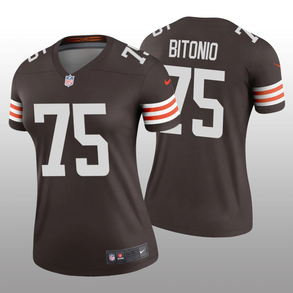 Cleveland Browns Joel Bitonio Brown Jersey Legend Women's