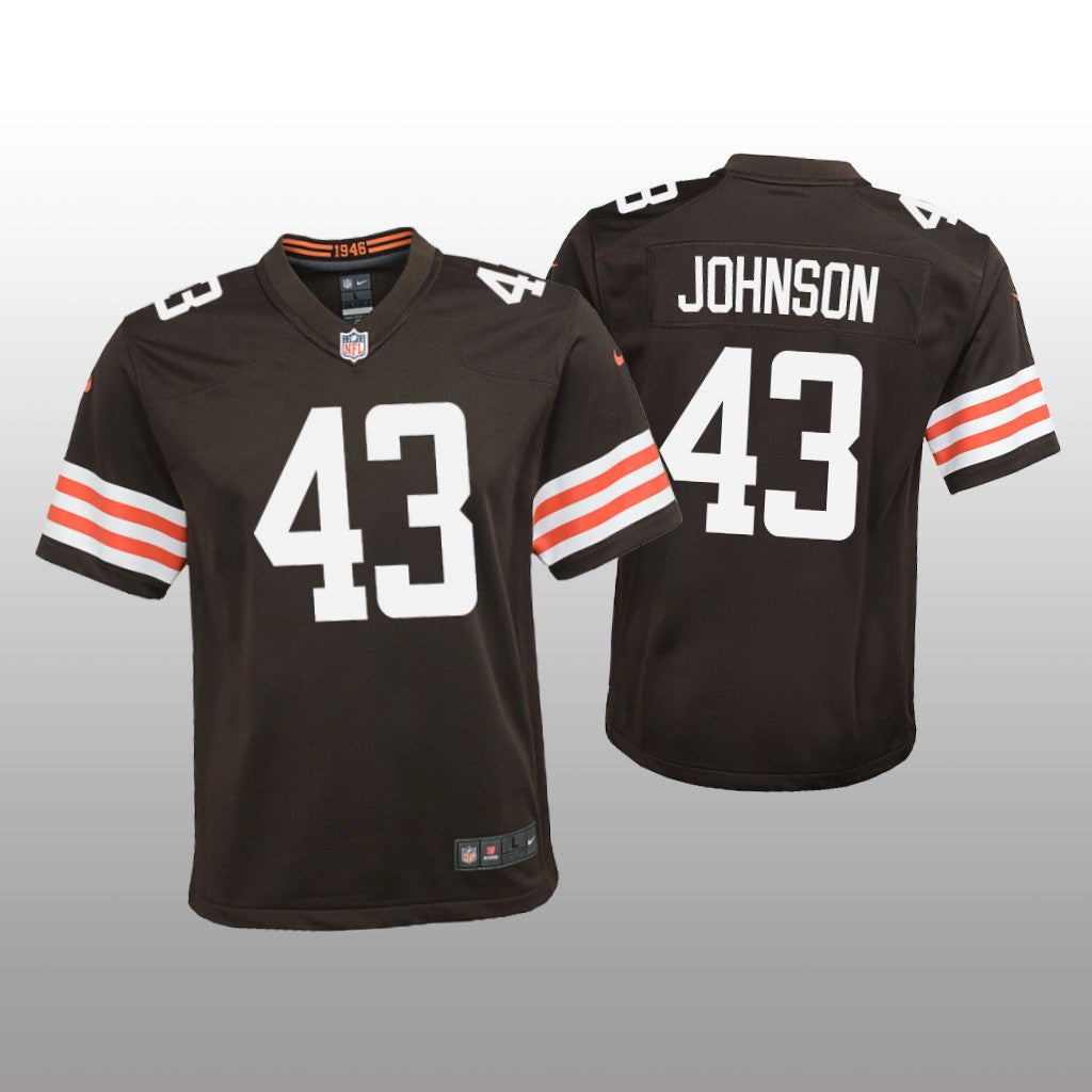 Cleveland Browns John Johnson Brown Jersey Game Youth