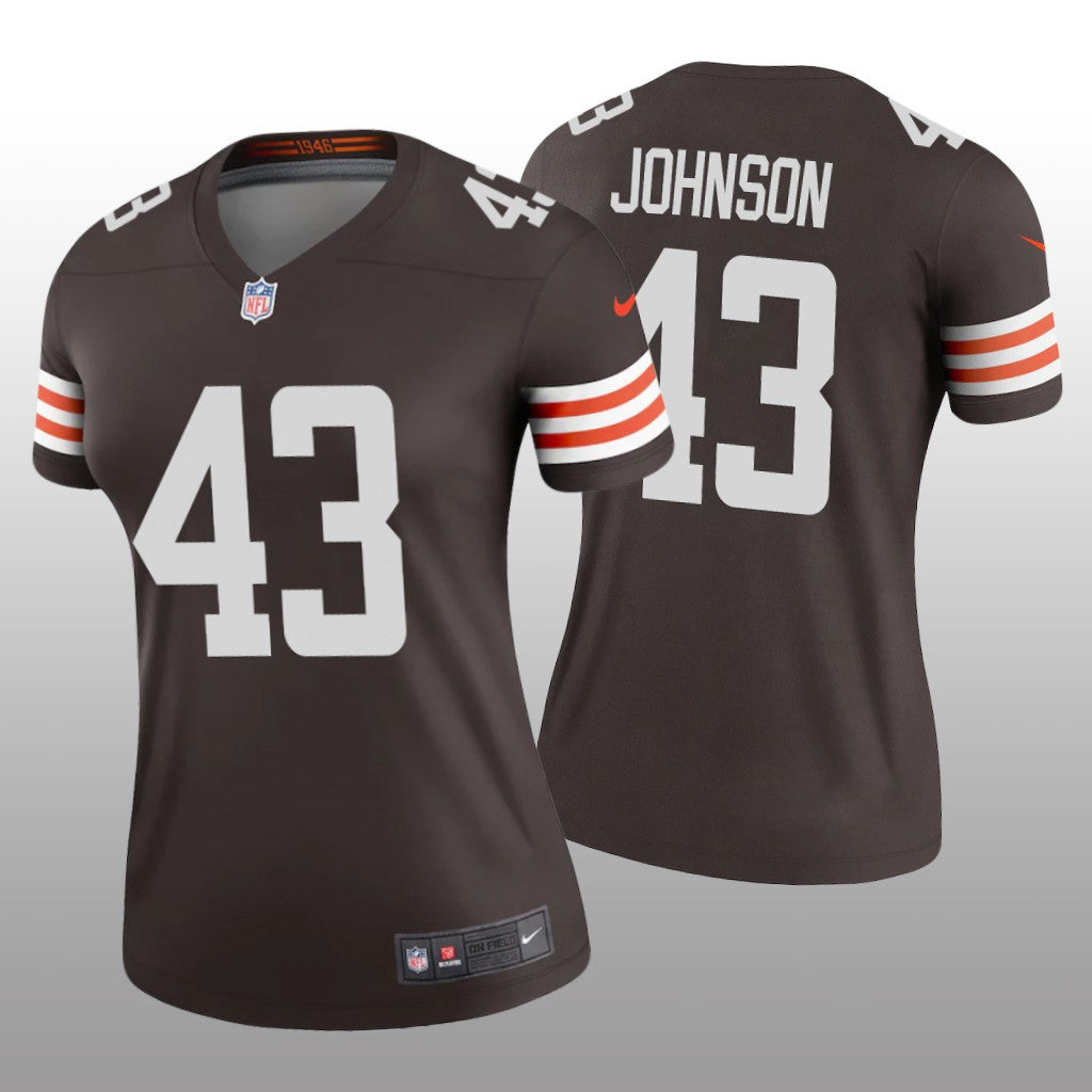 Cleveland Browns John Johnson Brown Jersey Legend Women's