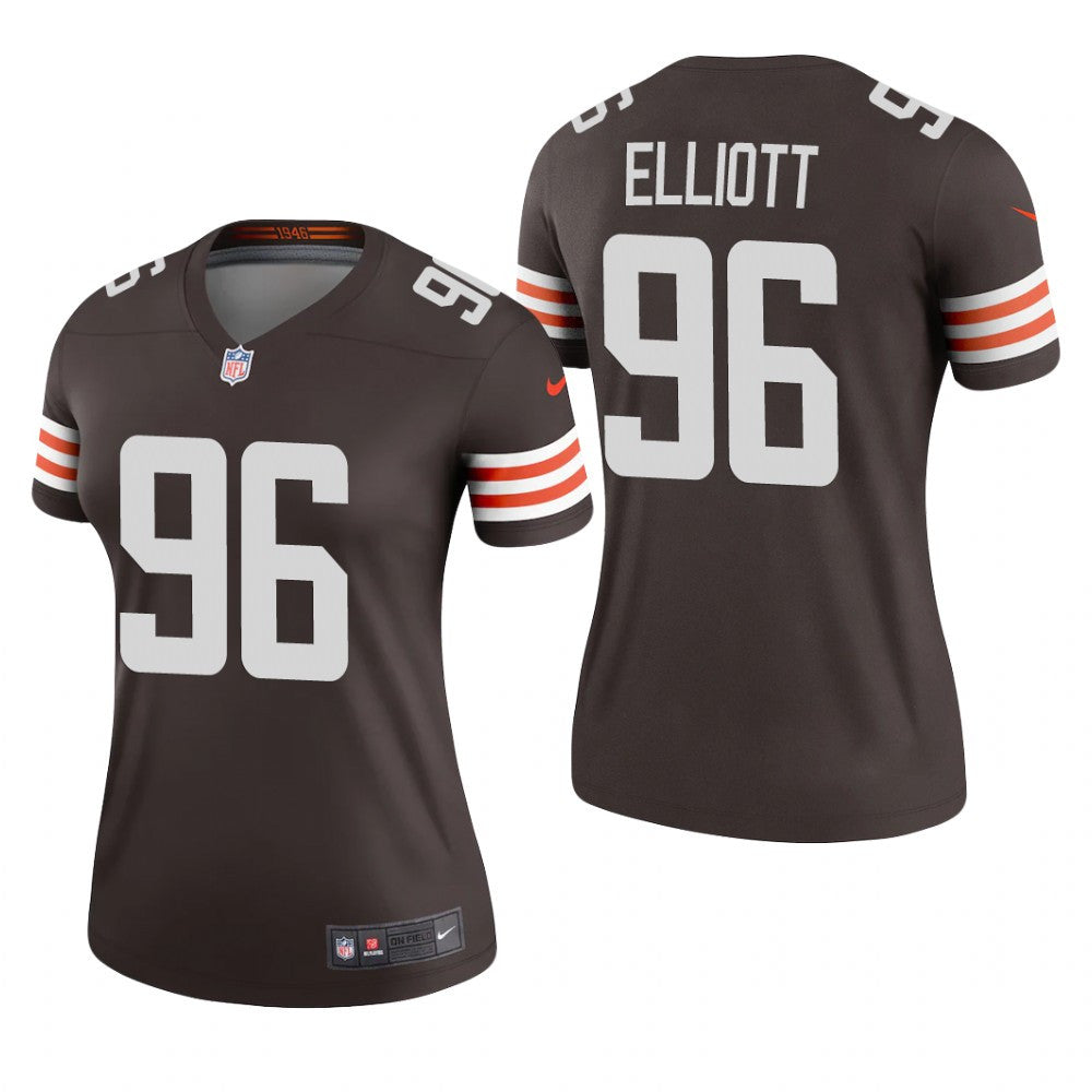 Cleveland Browns Jordan Elliott Brown Jersey Legend Women's