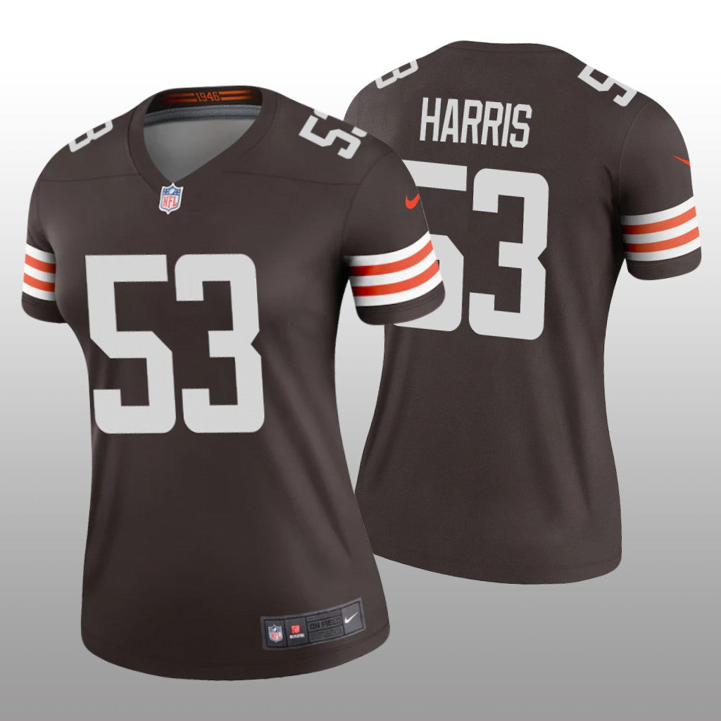 Cleveland Browns Nick Harris Brown Jersey Legend Women's