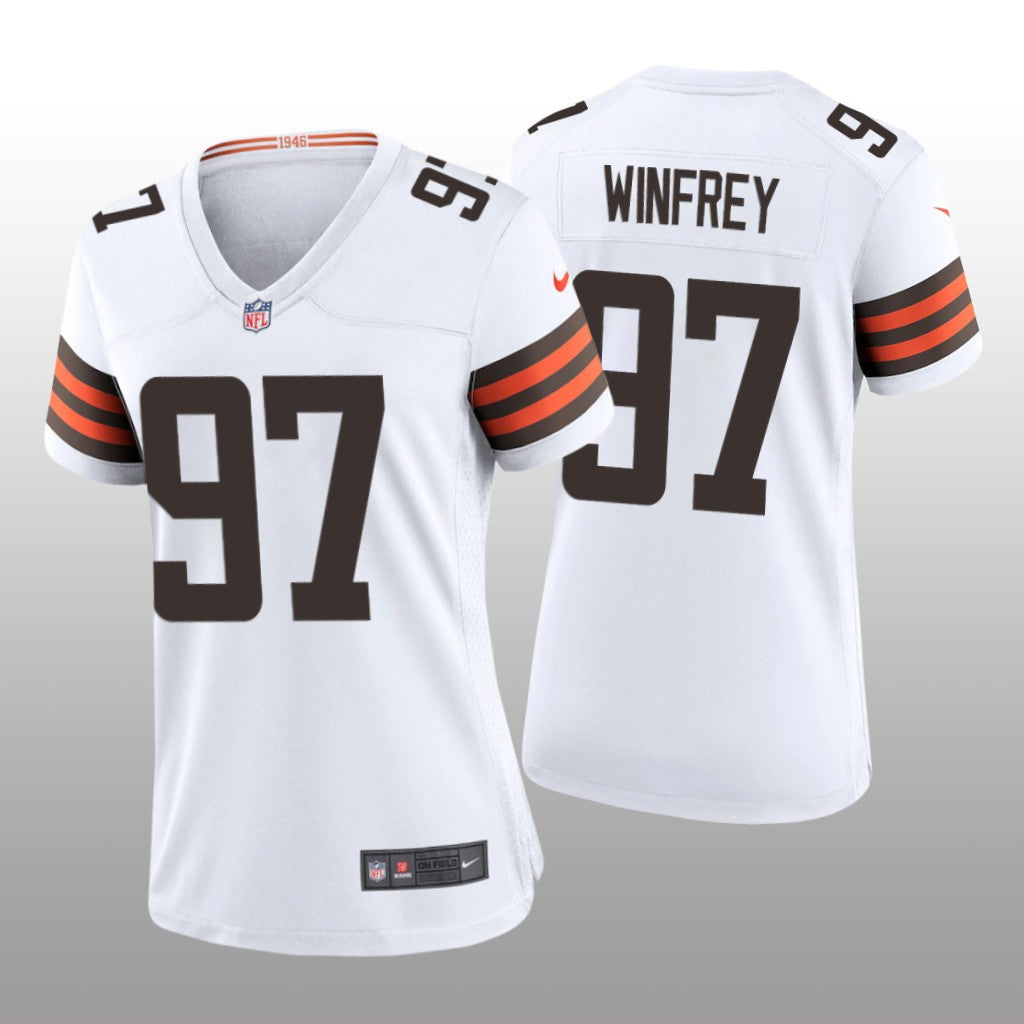 Cleveland Browns Perrion Winfrey White Jersey Game Women's
