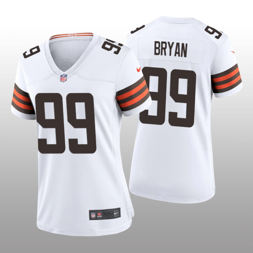 Cleveland Browns Taven Bryan White Jersey Game Women's
