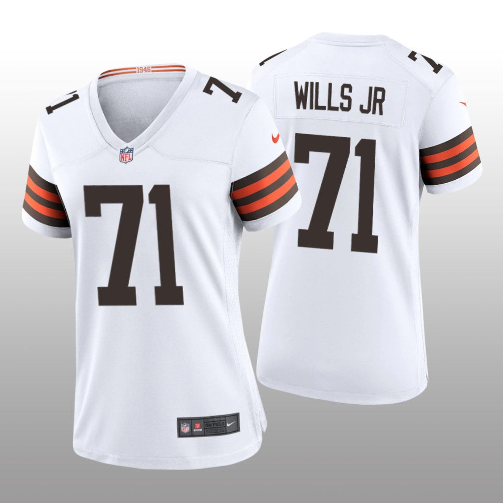 Cleveland Browns White Jedrick Wills Game Jersey