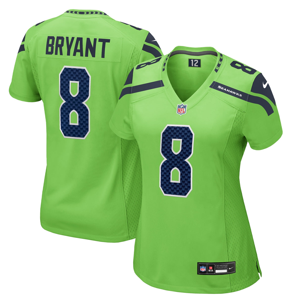 Coby Bryant Seattle Seahawks Nike Women's Game Jersey Neon Green