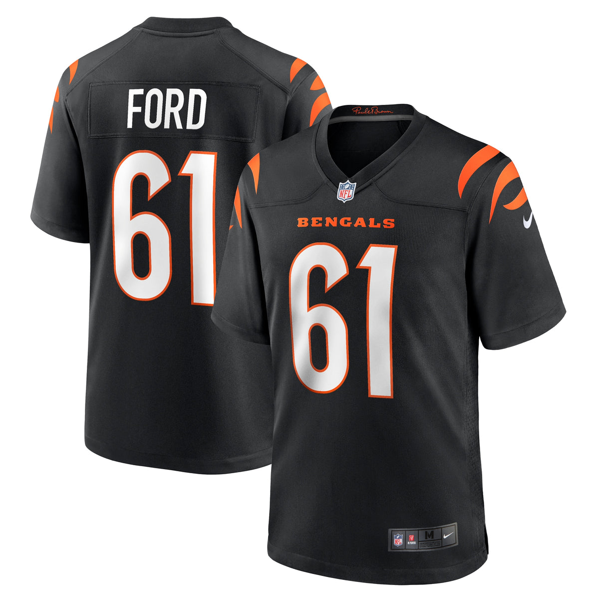 Cody Ford Cincinnati Bengals Nike Game Jersey Black