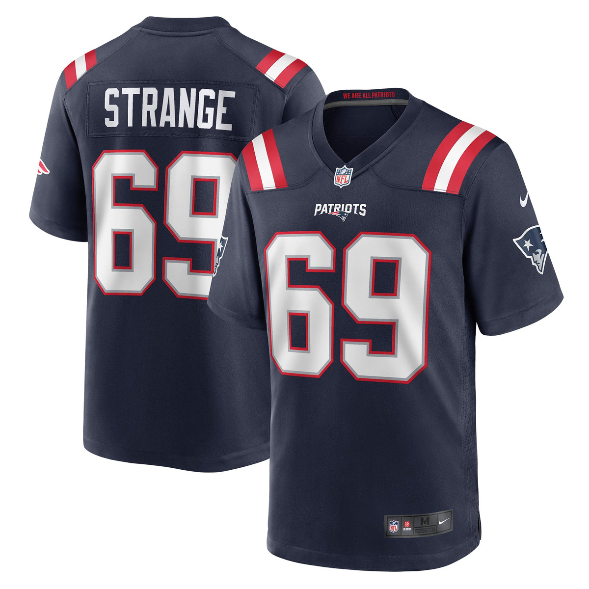 Cole Strange New England Patriots Nike Player Game Jersey Navy