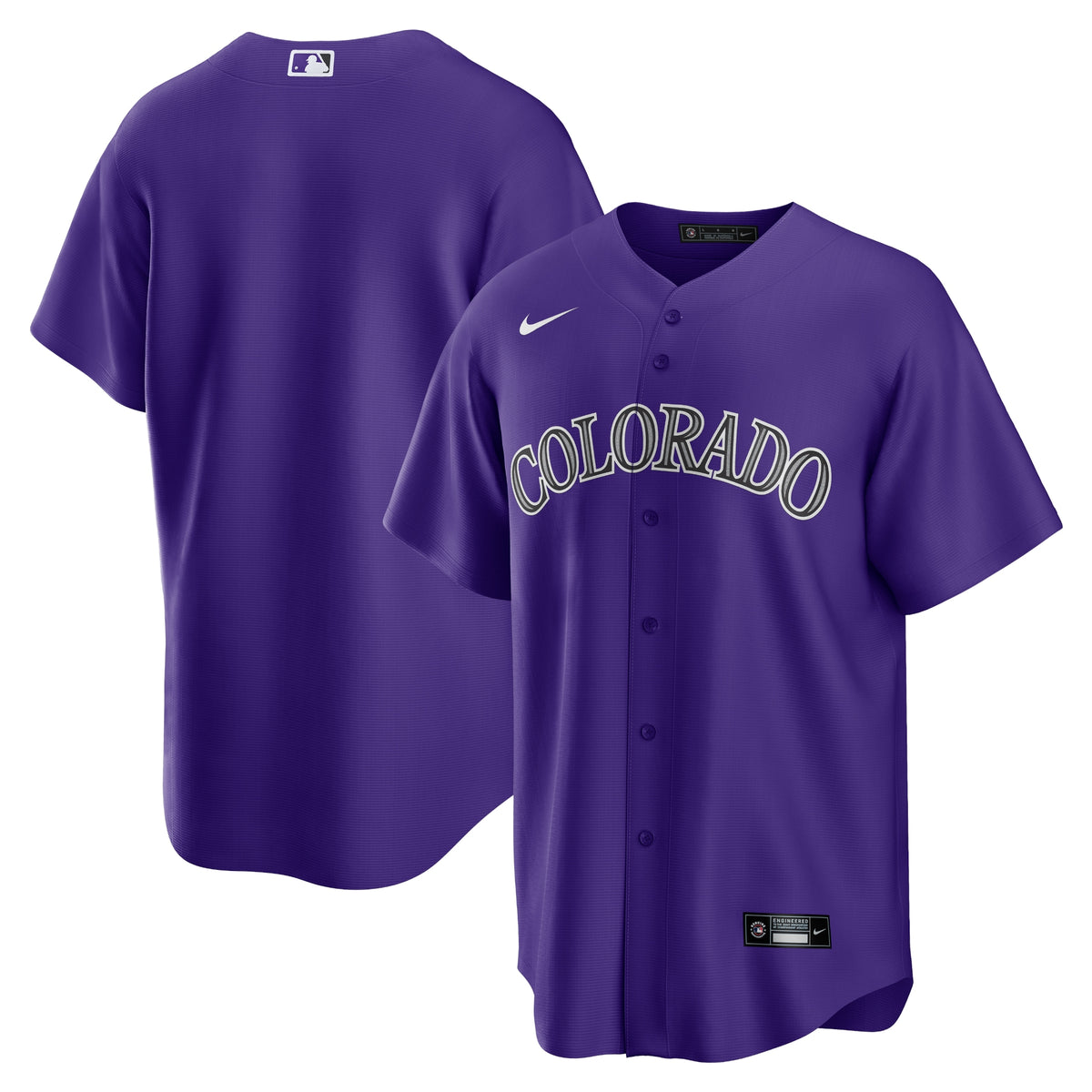 Colorado Rockies Nike Alternate Replica Team Jersey Purple