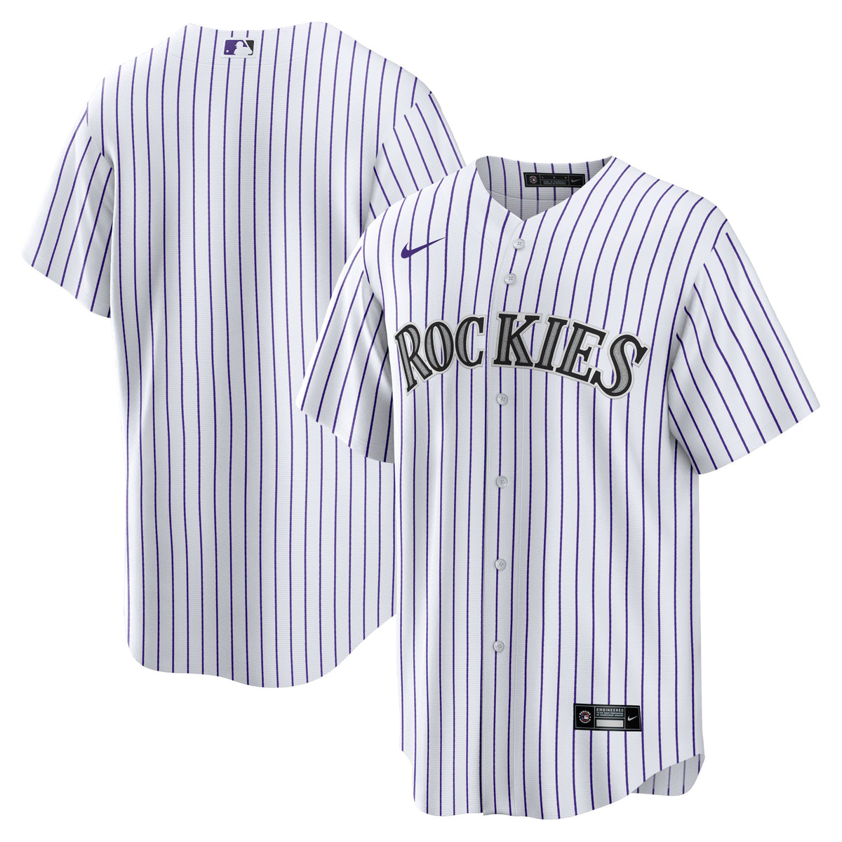 Colorado Rockies Nike Home Blank Replica Jersey White