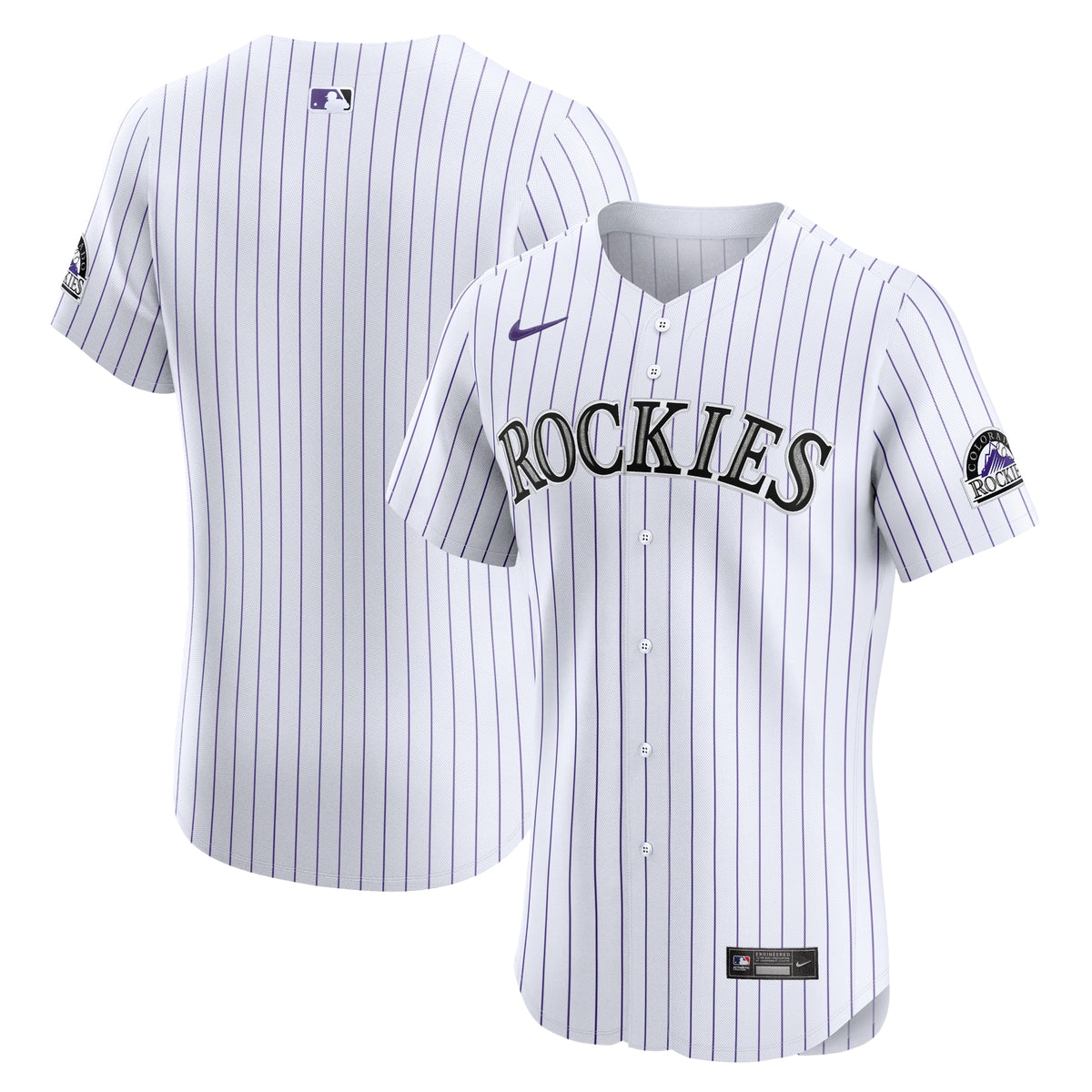 Colorado Rockies Nike Home Elite Jersey White