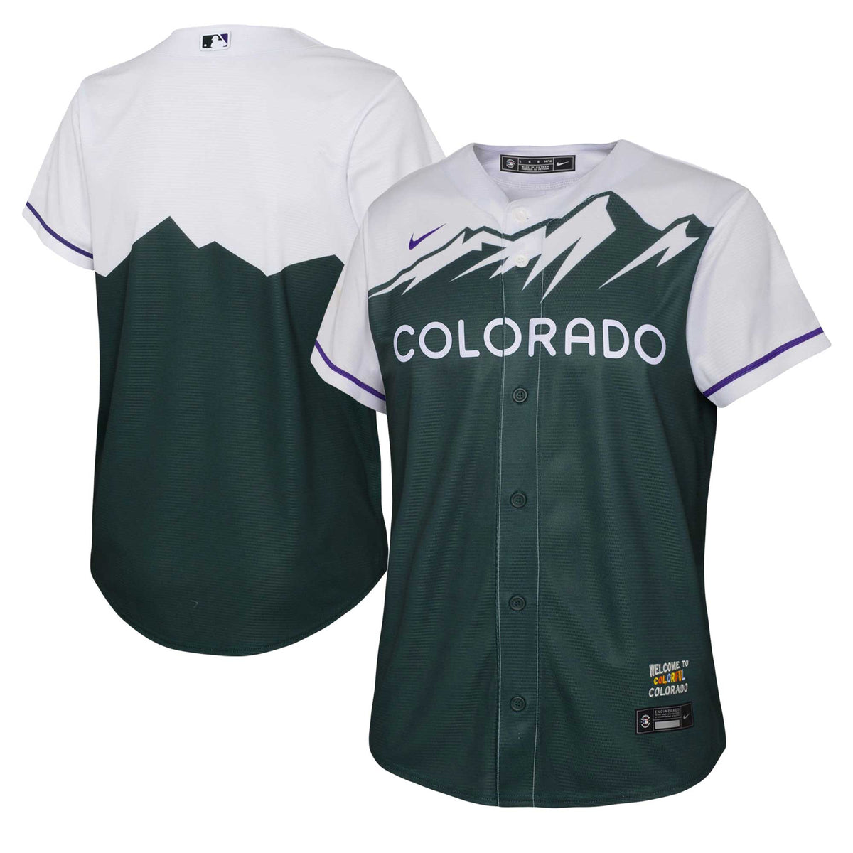 Colorado Rockies Nike Youth City Connect Replica Team Jersey Green
