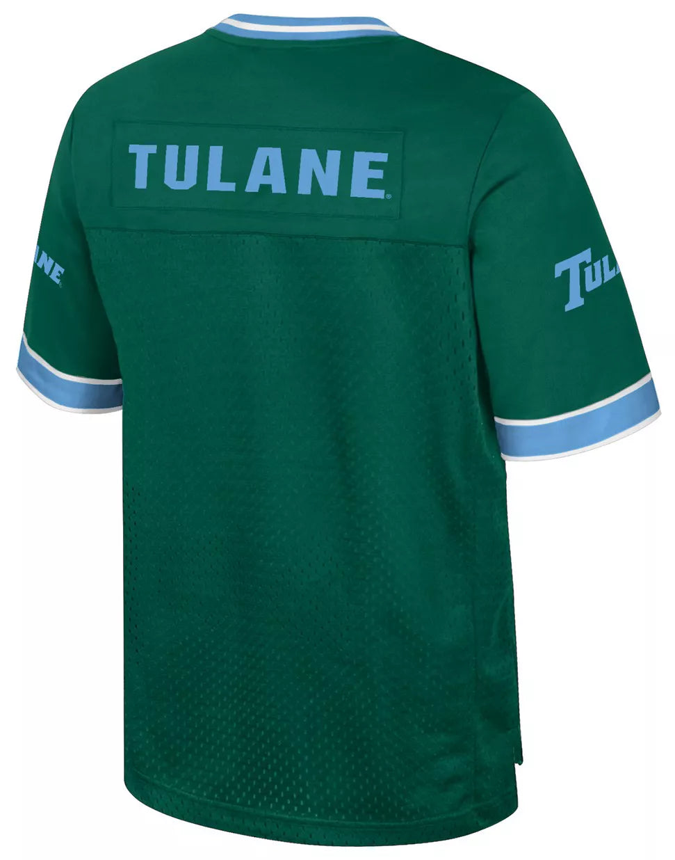 Colosseum Men's Tulane Green Wave Green Hits Football Jersey