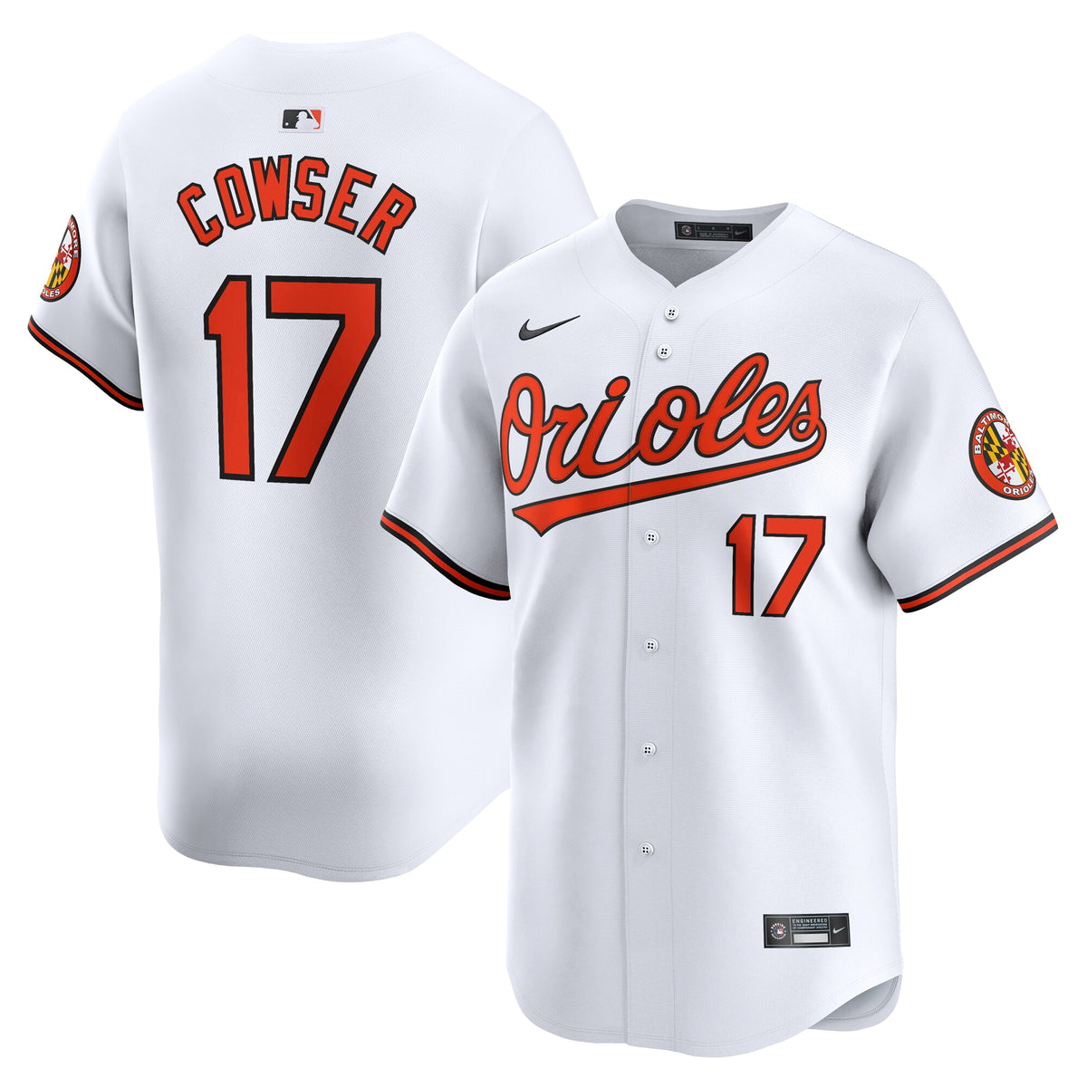 Colton Cowser Baltimore Orioles Nike Home Limited Player Jersey White