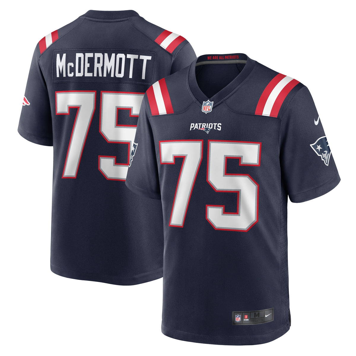 Conor McDermott New England Patriots Nike Home Game Player Jersey Navy