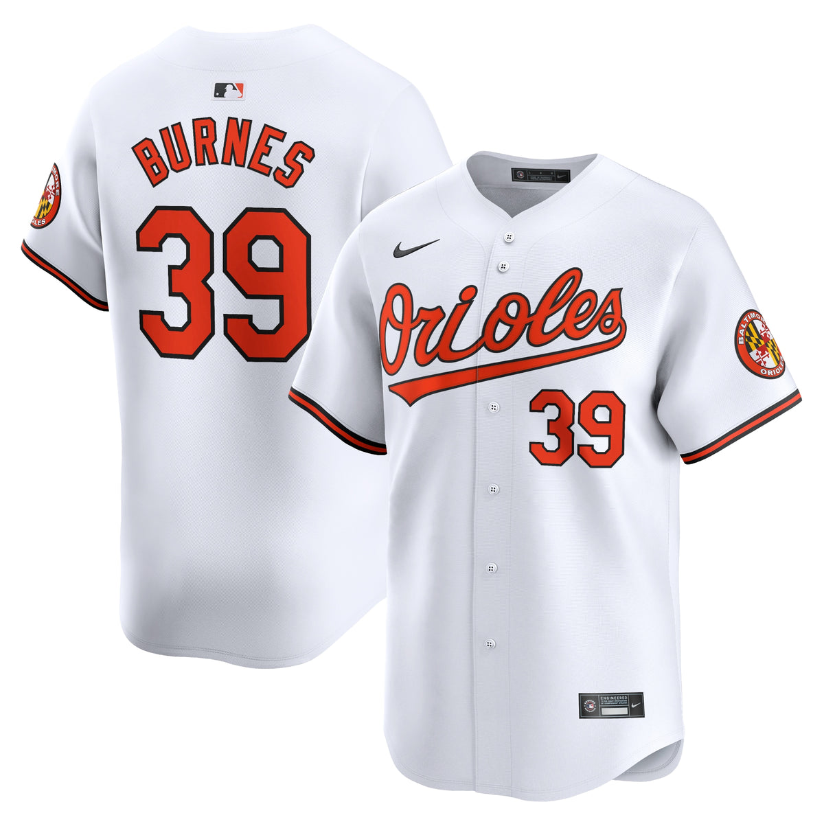 Corbin Burnes Baltimore Orioles Nike Home Limited Player Jersey White