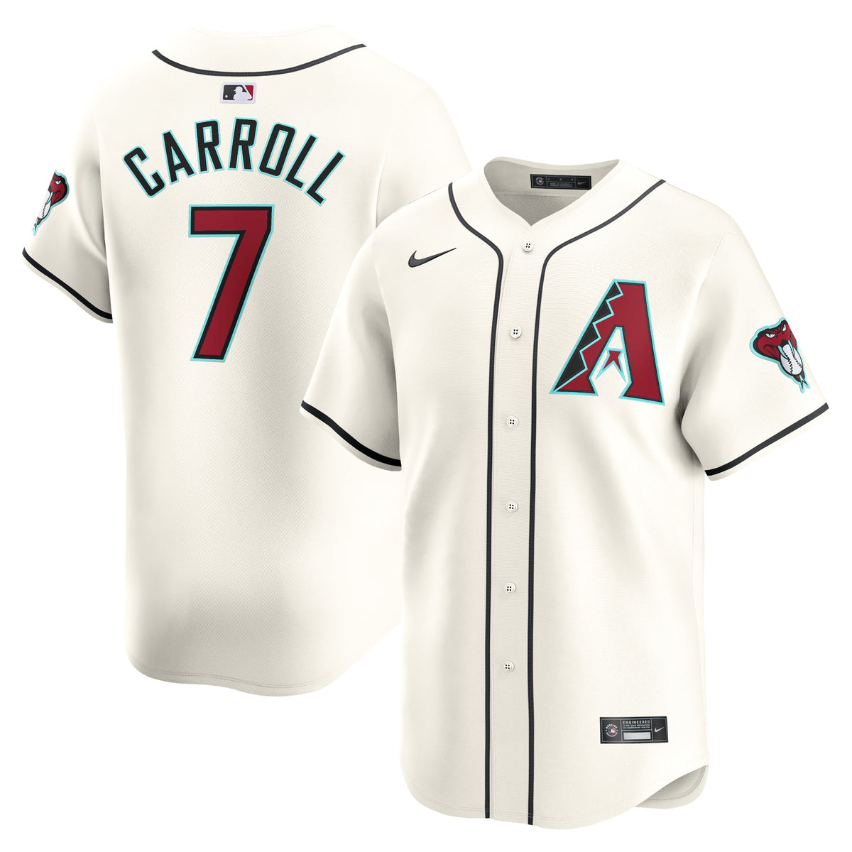 Corbin Carroll Arizona Diamondbacks Nike Home Limited Player Jersey White