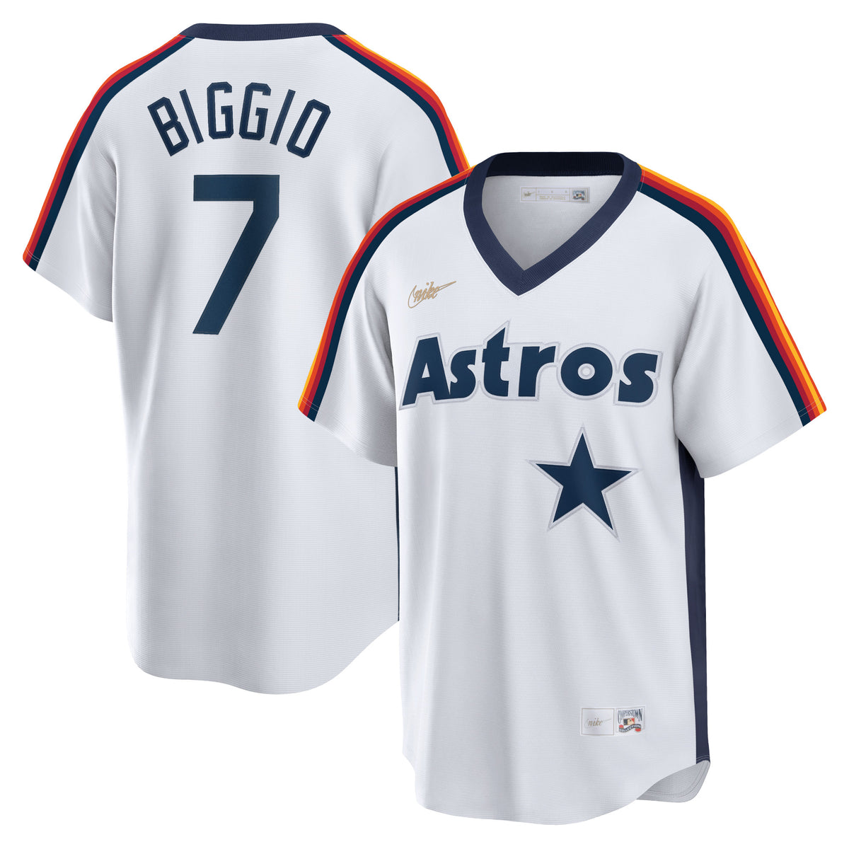 Craig Biggio Houston Astros Nike Home Cooperstown Collection Logo Player Jersey White