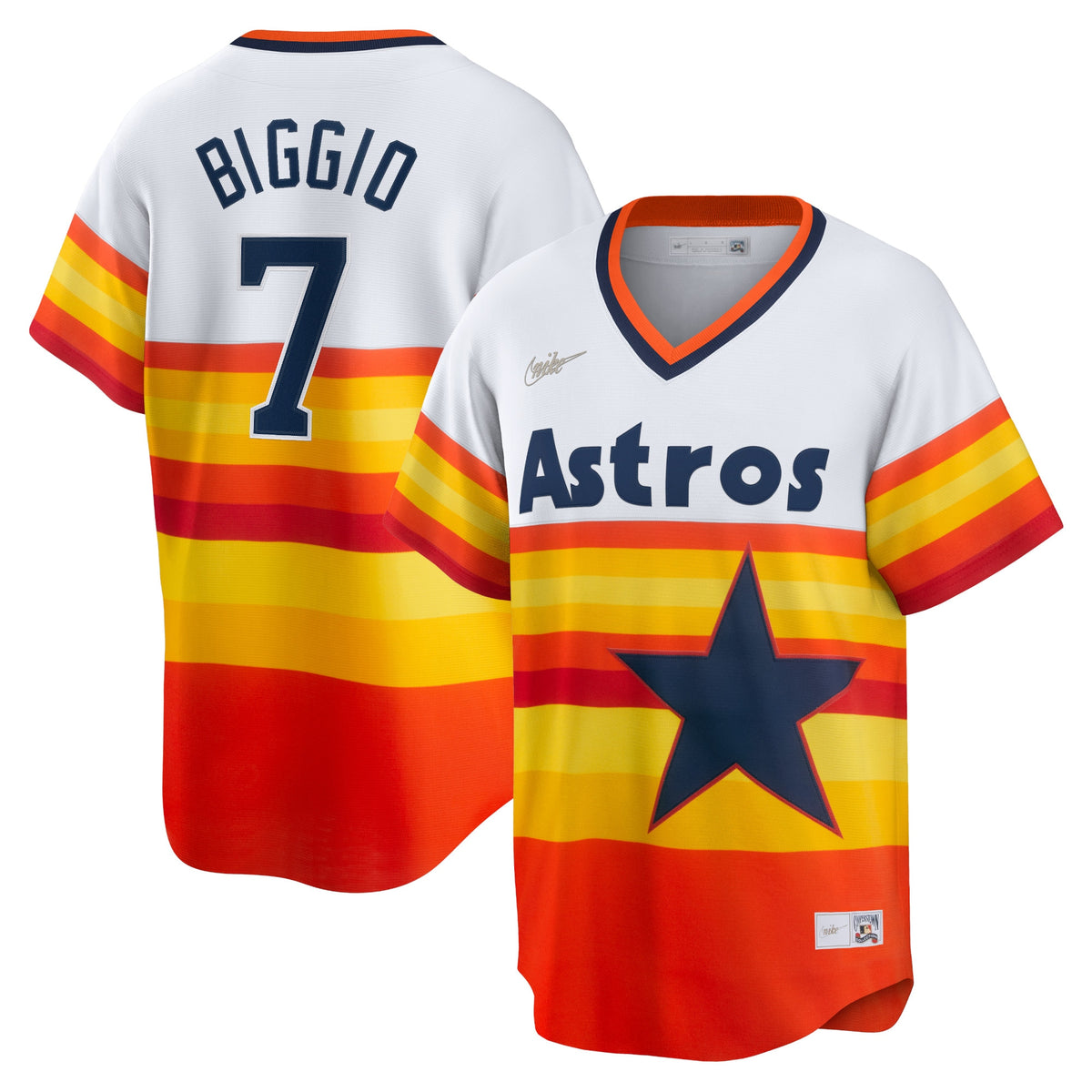 Craig Biggio Houston Astros Nike Home Cooperstown Collection Player Jersey White