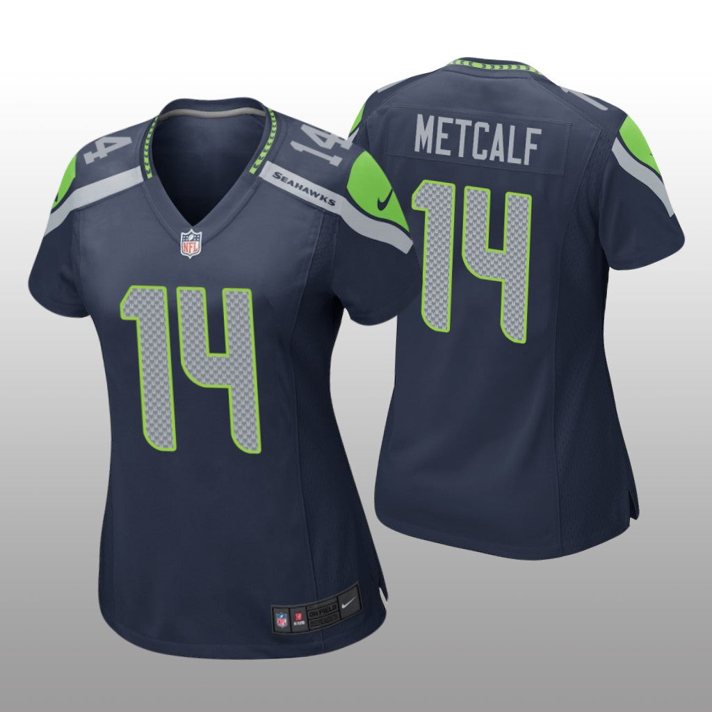 D.K. Metcalf Seattle Seahawks Navy Draft Game Jersey