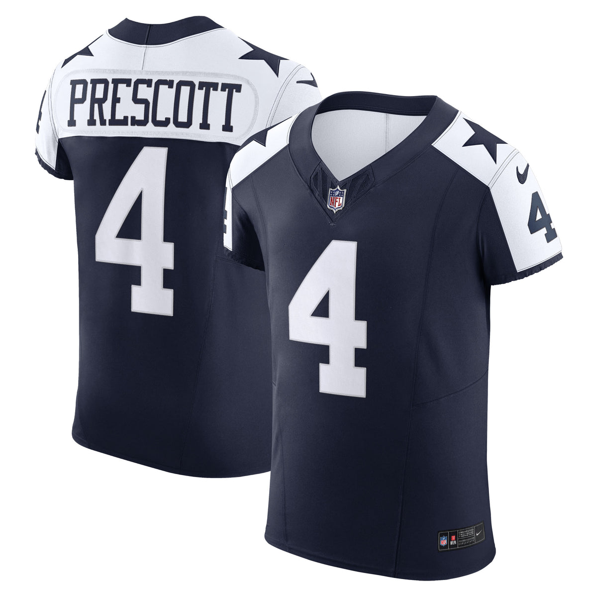Dak Prescott Dallas Cowboys Nike Alternate Vapor F.U.S.E. Elite Jersey Navy