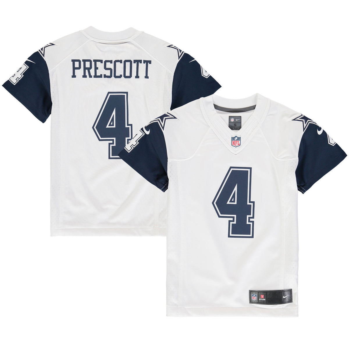 Dak Prescott Dallas Cowboys Nike Youth Color Rush Game Jersey White