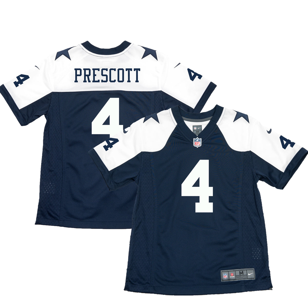 Dak Prescott Dallas Cowboys Nike Youth Throwback Game Jersey Navy