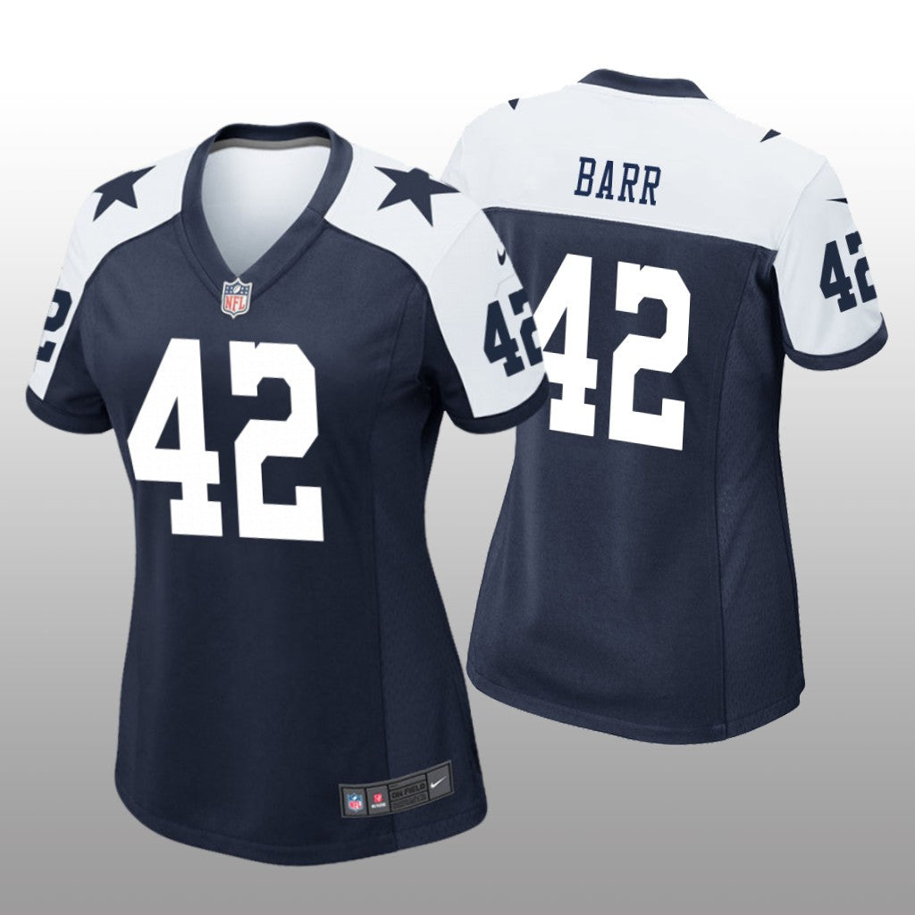 Dallas Cowboys Anthony Barr Navy Jersey Alternate Game Women's